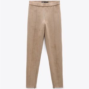 Zara Faux Suede Leggings